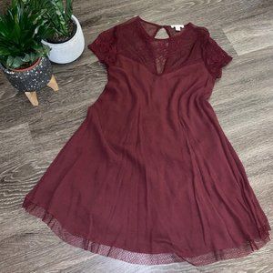 Burgundy Miami Swing Dress